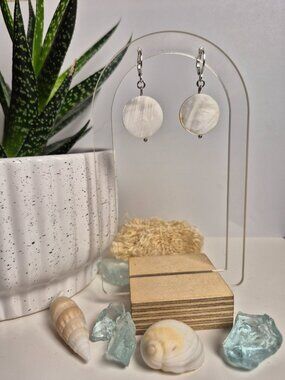 Elegant Sea Shell Dangle Earrings | Ocean Inspired Accessories